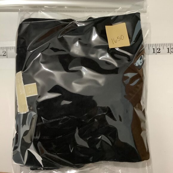 Michael Michael Kors Black Knit Poncho Sweater Boho Fringe Hem Women S/M Staple - Picture 9 of 9